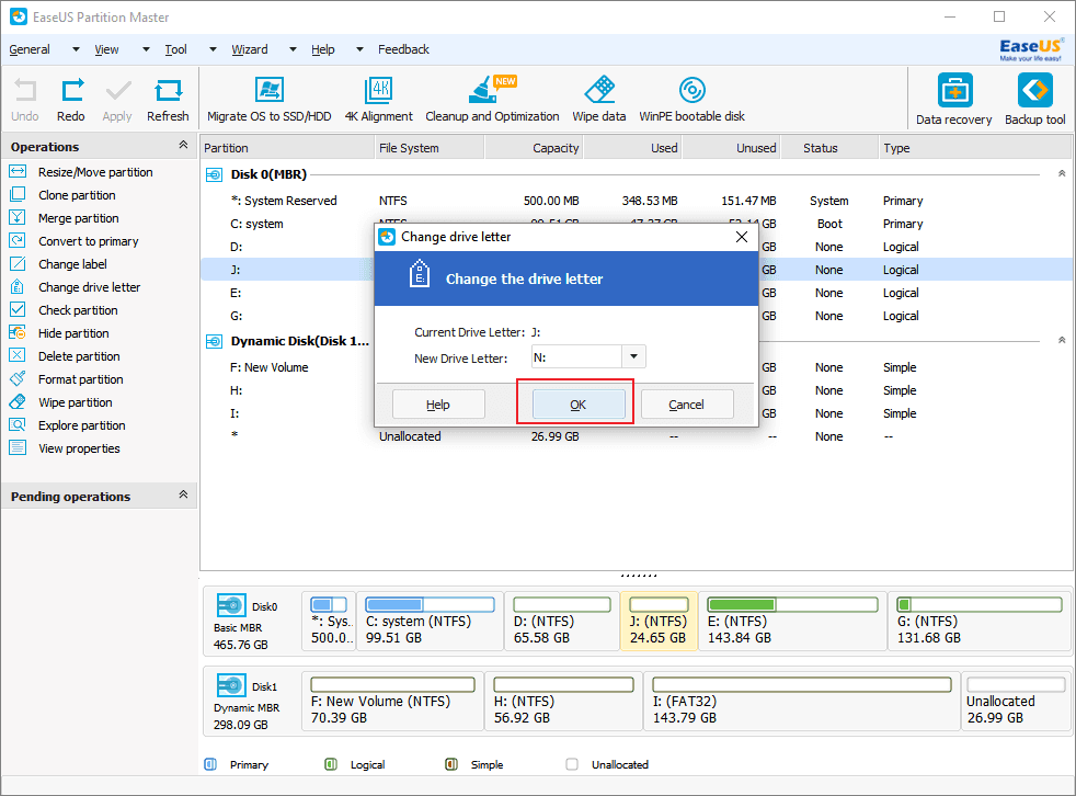 Change Drive Letter And Path Greyed Out