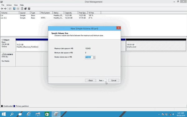 Partition Windows 10 free 2.