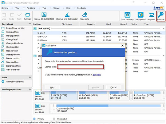 easeus partition master serial number free