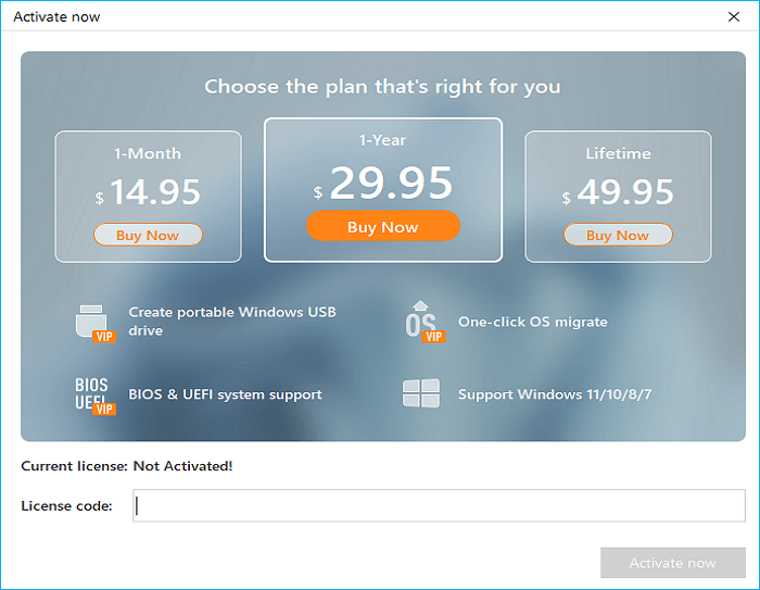 Aktivieren Sie EaseUS OS2Go