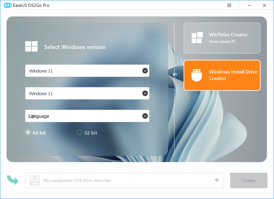 EaseUS Win11Builder screenshot