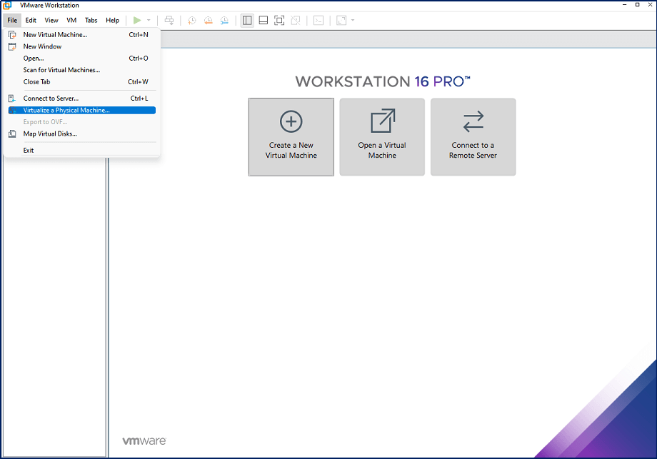 virtualizar um físico