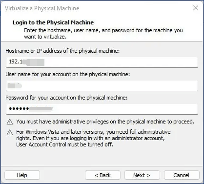 login físico