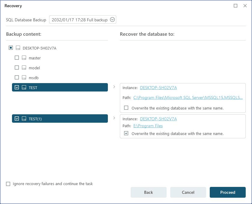 fazer backup de sql com Todo Backup