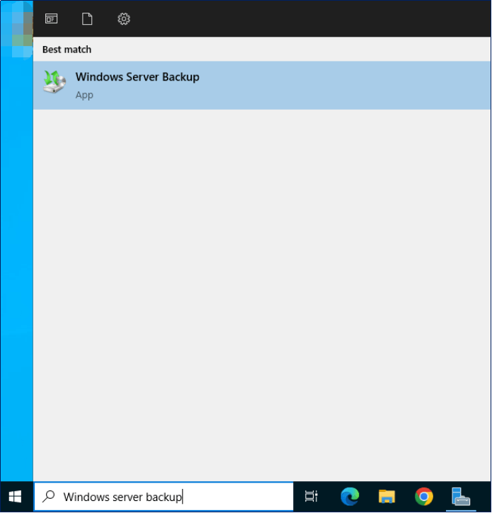 wykonaj kopię zapasową serwera Windows 2016 za pomocą kopii zapasowej serwera Windows
