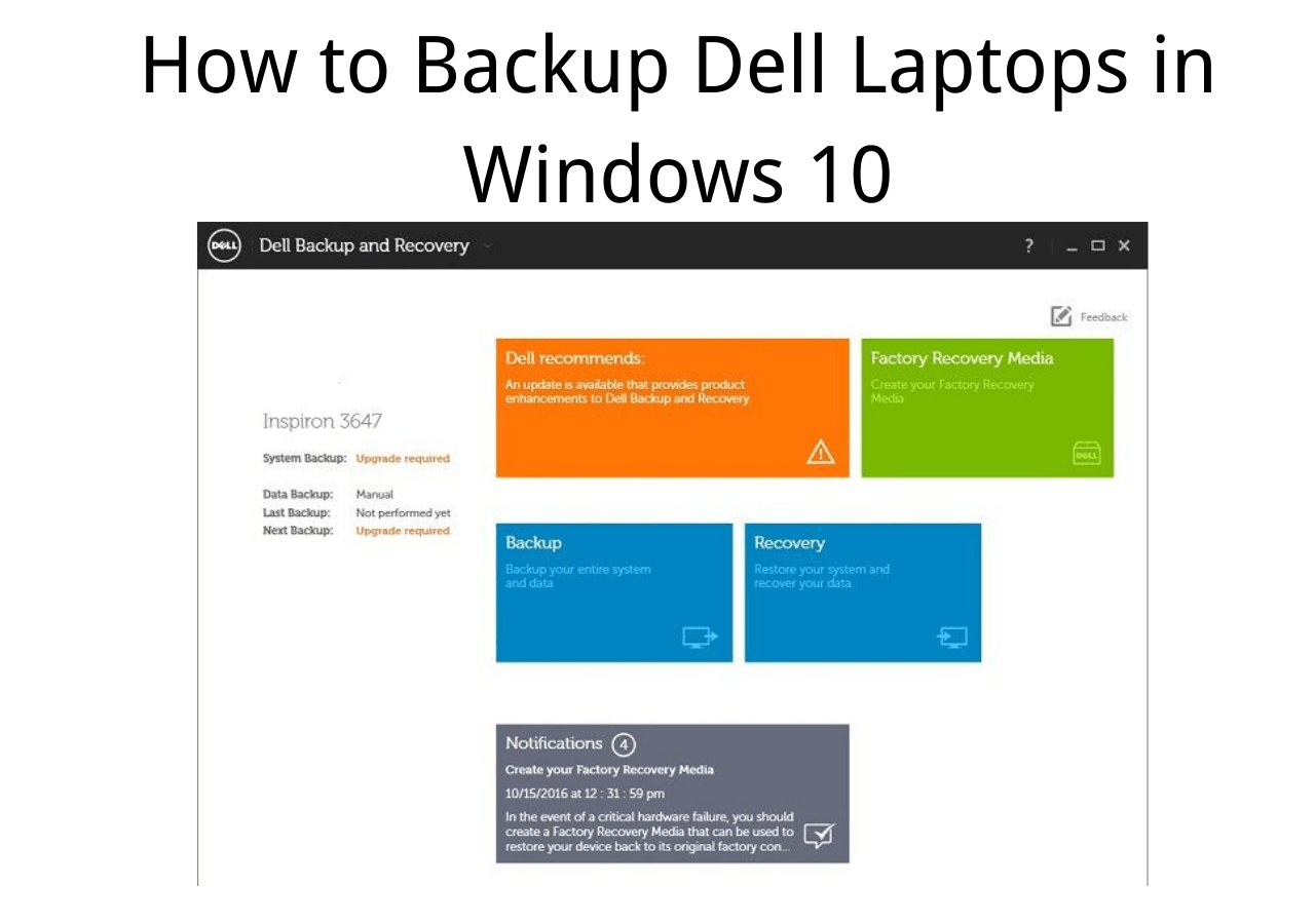 How to Master Dell Backup & Recovery on Windows 10