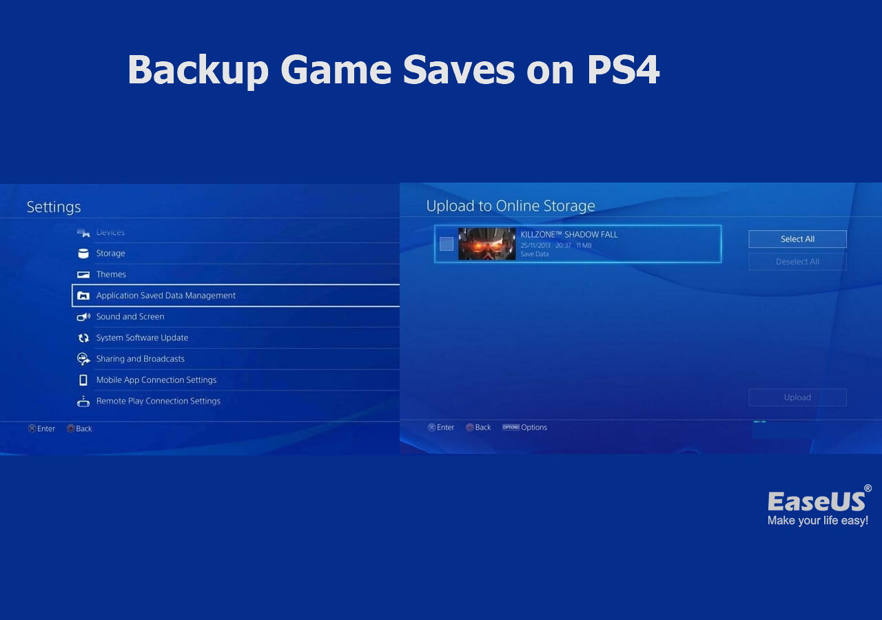 Overskyet berolige Strøm Clear Guide] How to Backup Game Saves on PS4 - EaseUS