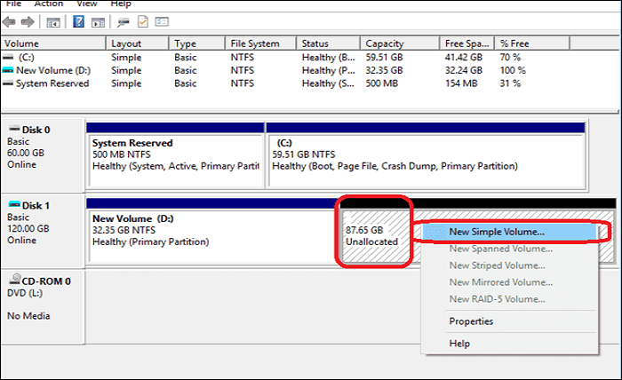 selecione Novo Volume de Amostra