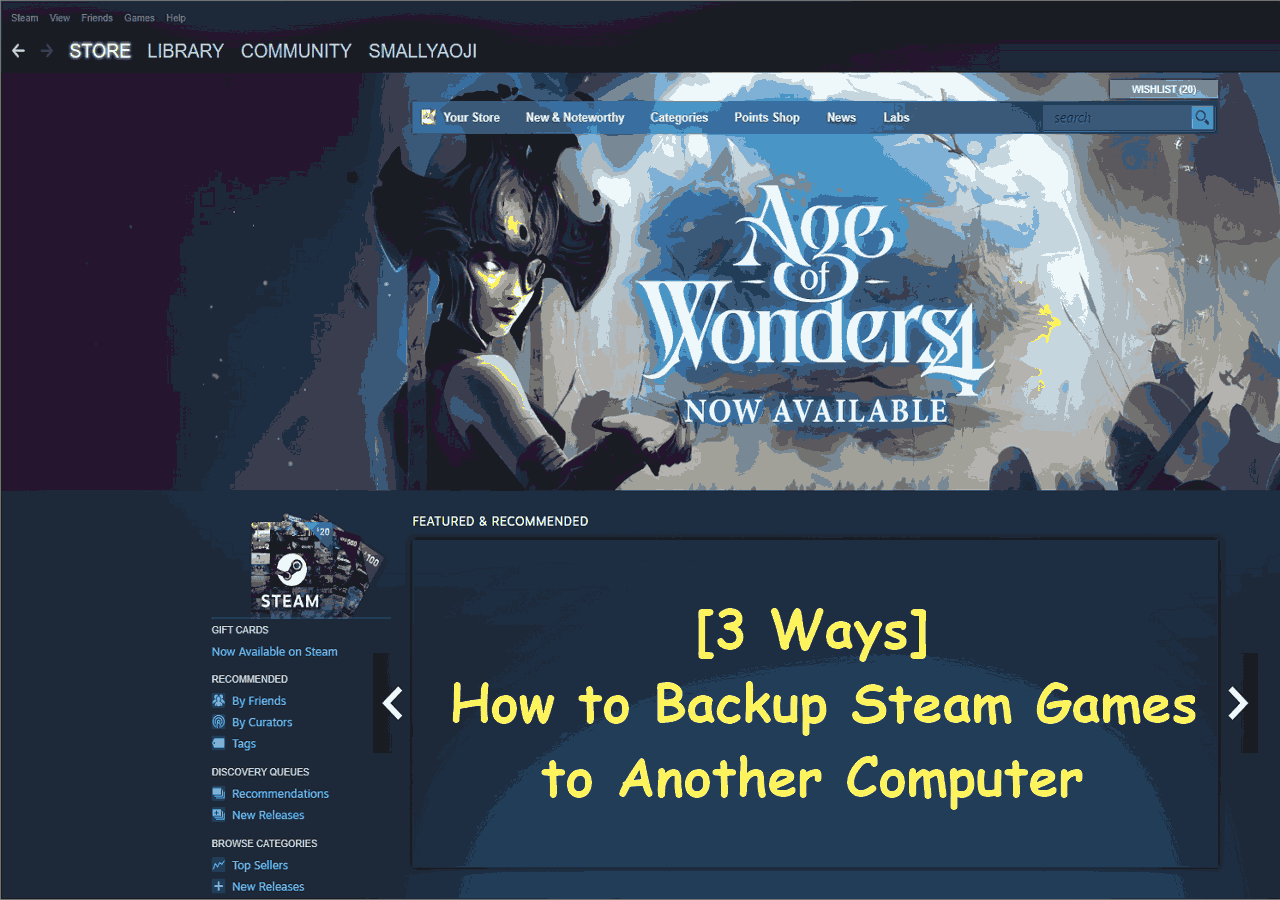 3 Ways] How to Backup Steam Games to Another Computer