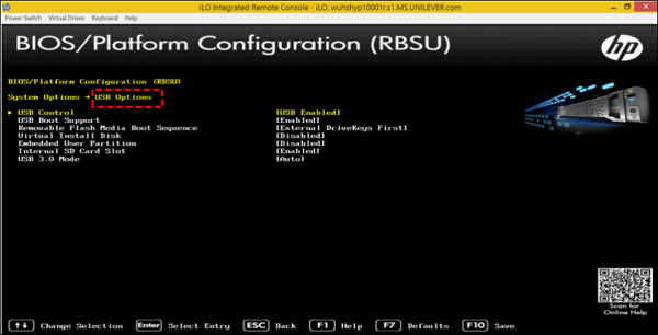 Changing USB configuration