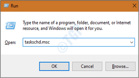 taskchd.msc, a następnie naciśnij klawisz Enter