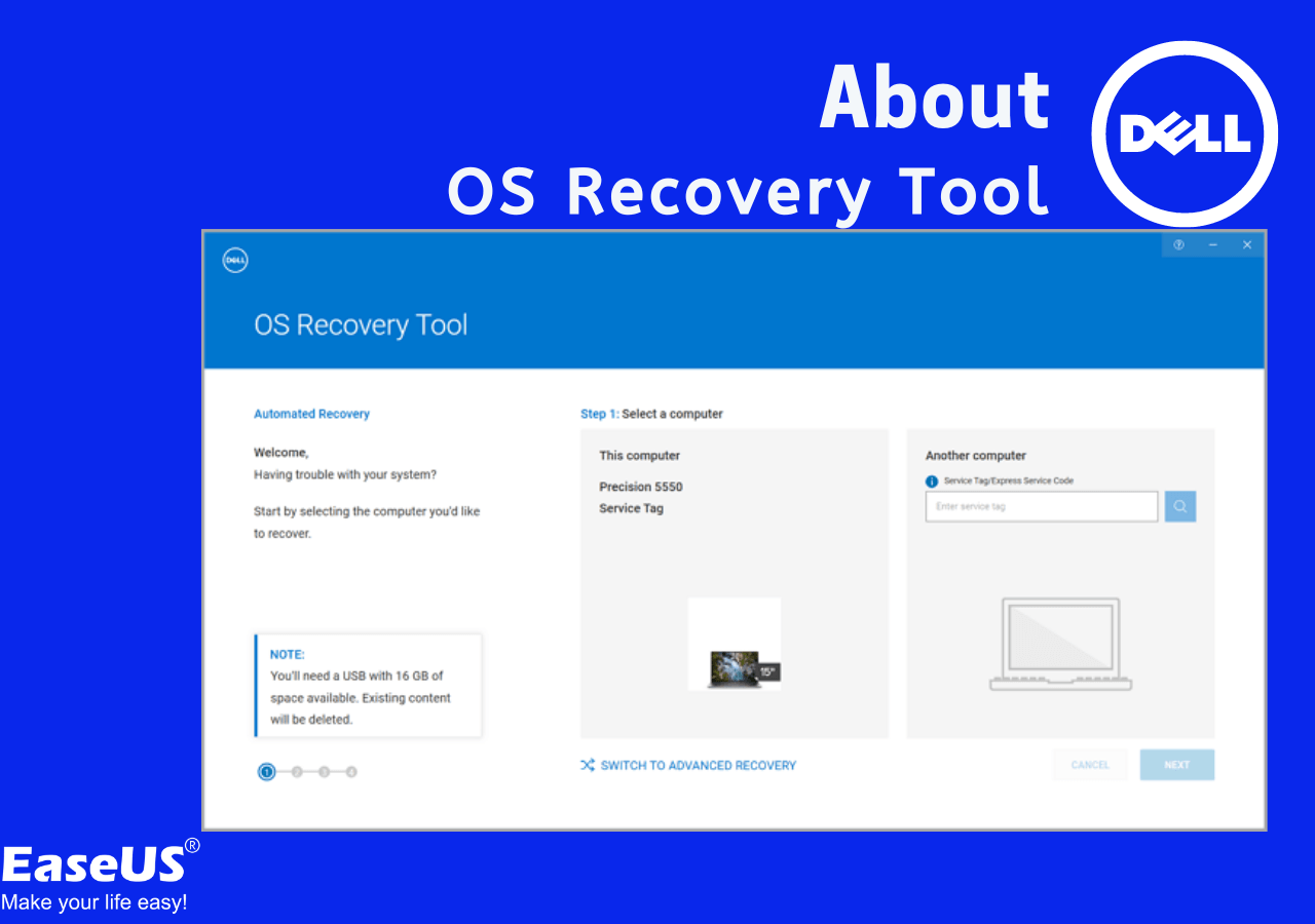Dell OS Recovery Tool Windows 11/10: Windows Backup and Recovery Option -  EaseUS