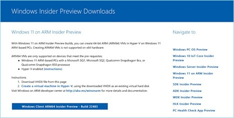 windows 11 arm iso download