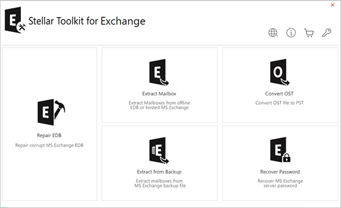 Software de backup Stellar Exchange