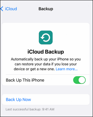 icloud backup