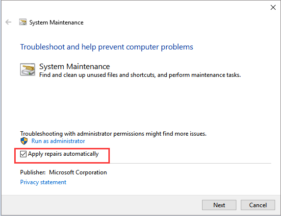 Apply to fix Windows 10 stuck at restarting screen error.