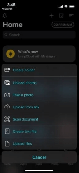 kliknij Prześlij zdjęcia, aby dodać zdjęcia