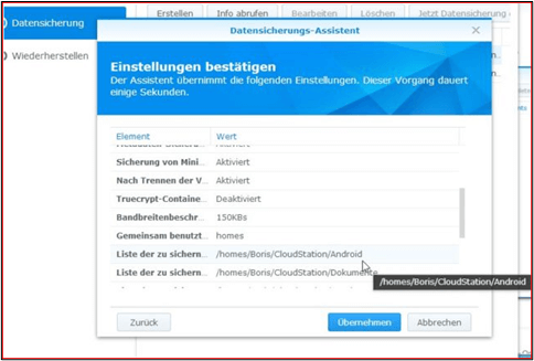 skonfiguruj opcje tworzenia kopii zapasowych