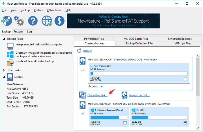 Find Macrium Reflect Alternative to HDD and SSD or Migrate OS -