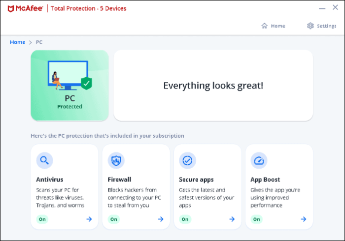 Program antywirusowy McAfee