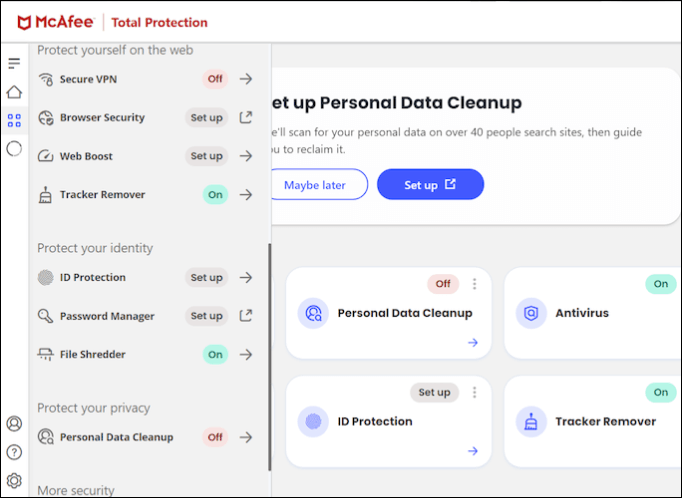 Całkowita ochrona mcafee