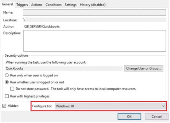 configure quickbooks to windows 10