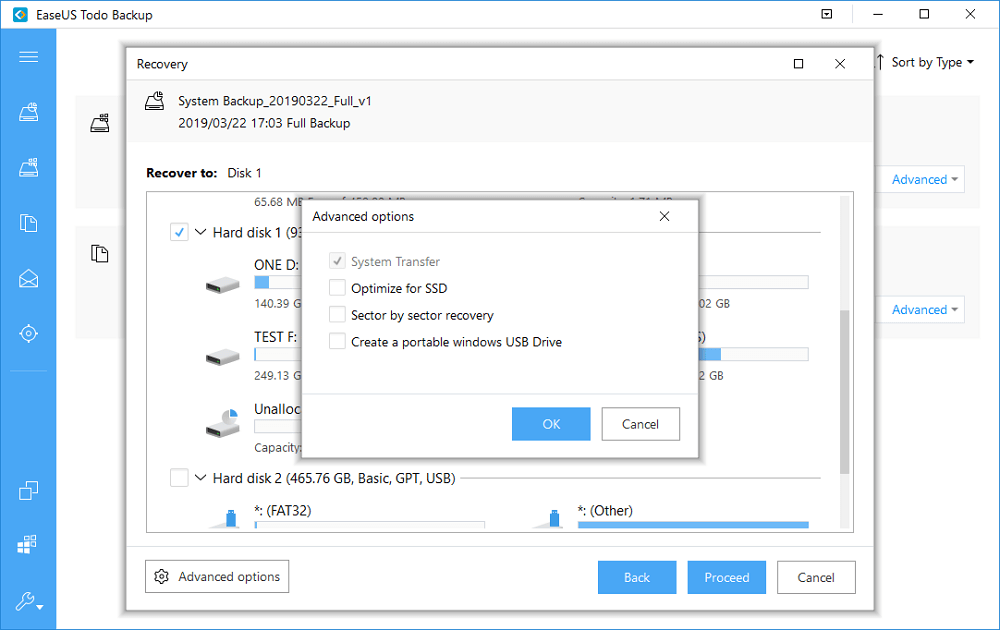 Transfer Windows 10 system image to stuck pc with 'restoring your previous version of Windows' error.