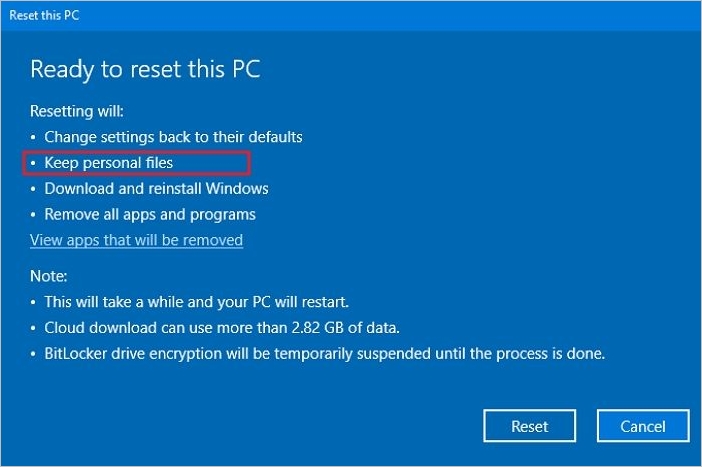 How Long Does It Take to Factory Reset A PC - EaseUS