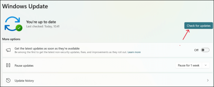 zaktualizuj system operacyjny Windows