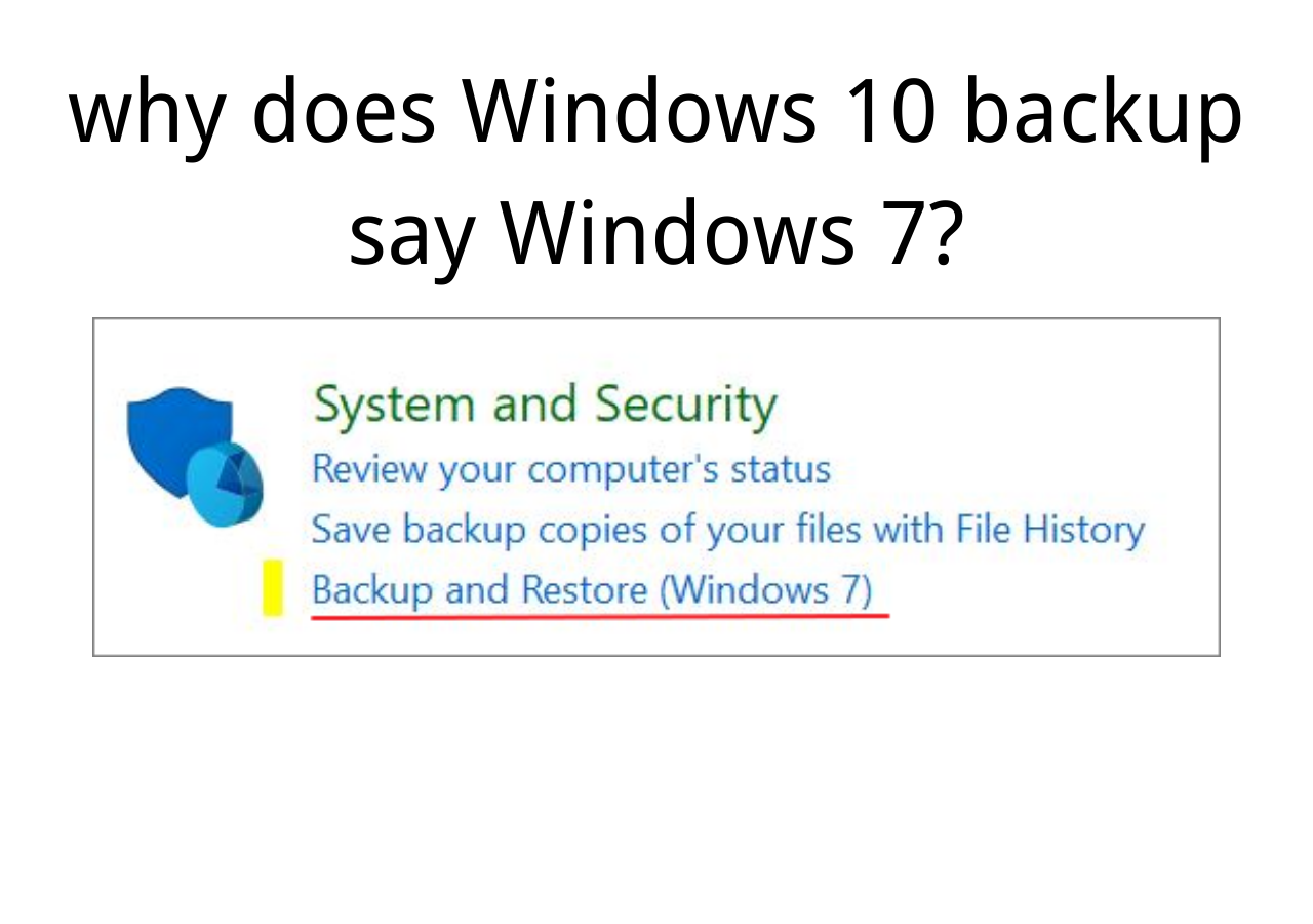 Why Does Windows 10 Backup Say Windows 7? [2024 Answered] EaseUS