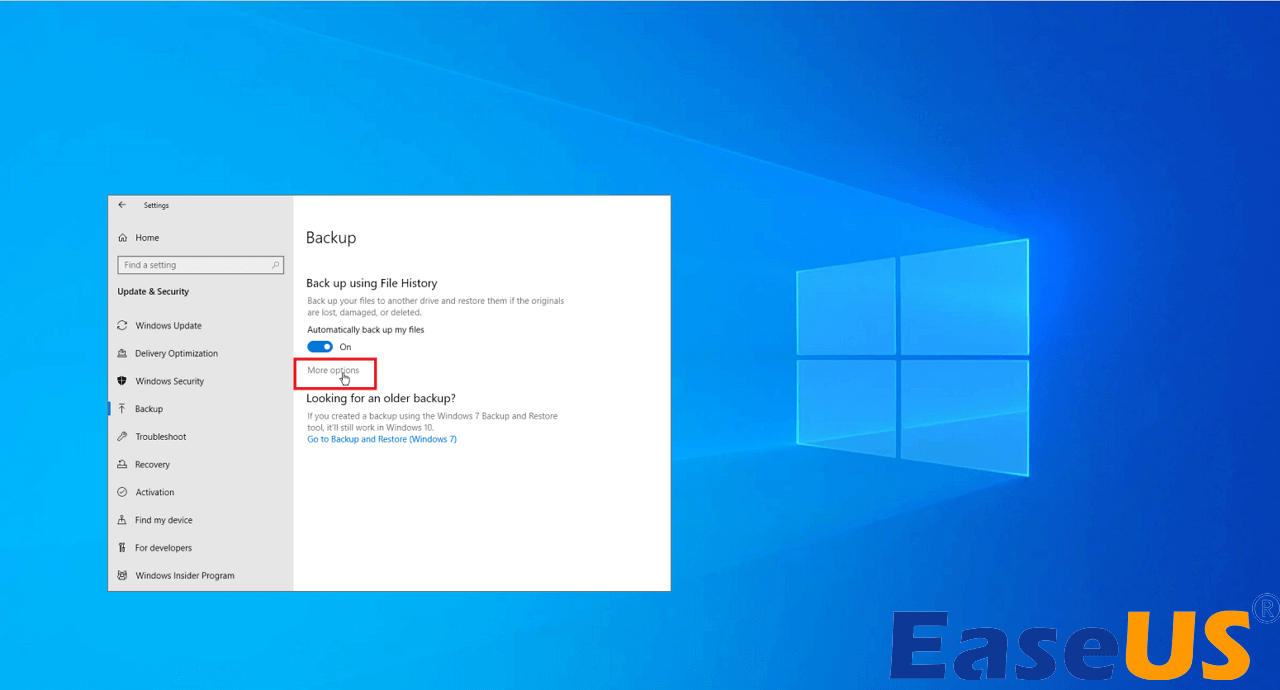 Ontvanger Verward shuttle How-to] Windows 10 Automatic Backup Creating Guide - EaseUS