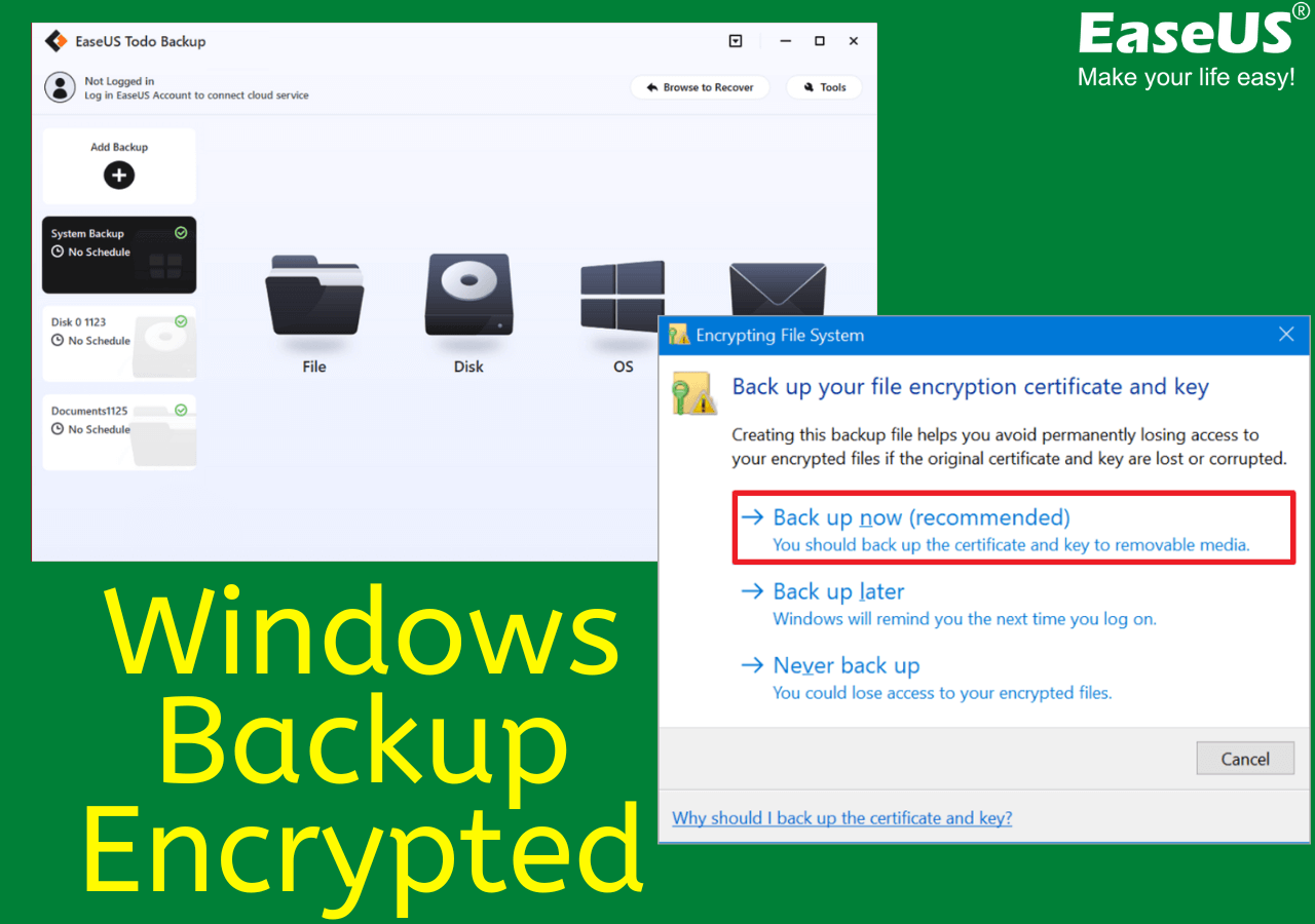 Windows Backup Encrypted Should I Encrypt Backups & How to Backup