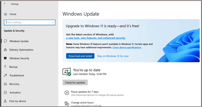 update and security