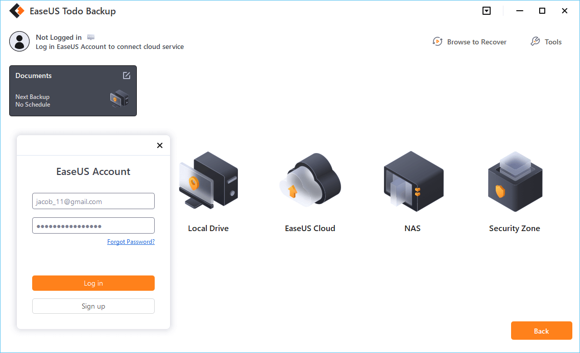 backup files to cloud