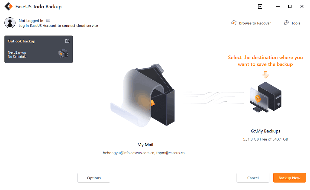 Backup BOL Emails to Computer Hard Drive