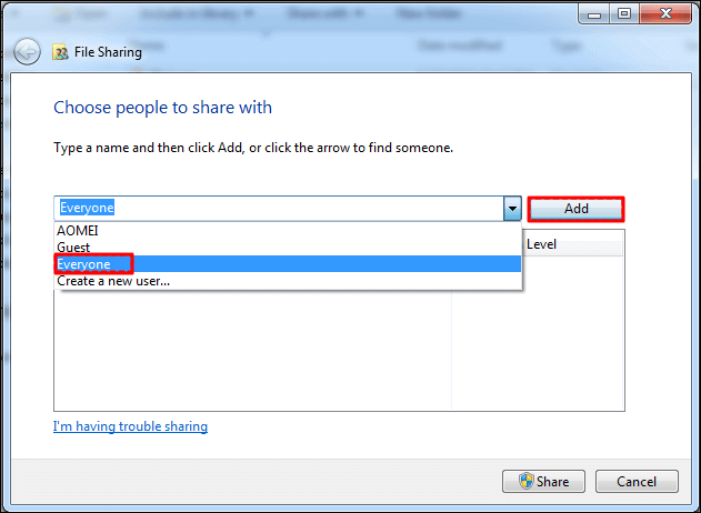 cambiar la opción a todos
