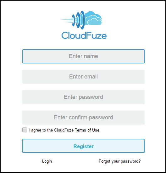 criar uma conta no cloudfuze