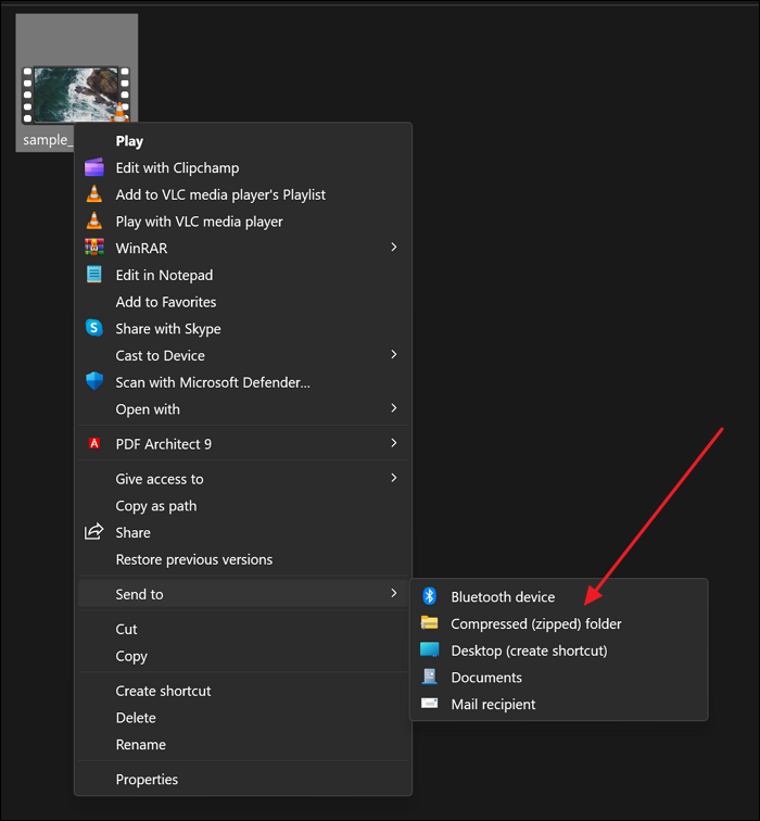komprimierter Ordner