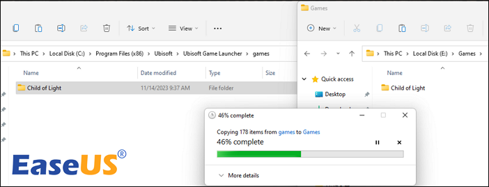 copie a pasta do jogo