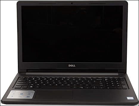 dell laptop screen goes black but still running