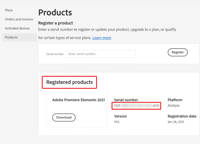 adobe after effect serial number