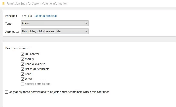 Erteilung der vollen Kontrollbefugnis
