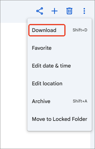 google photos website download on pc