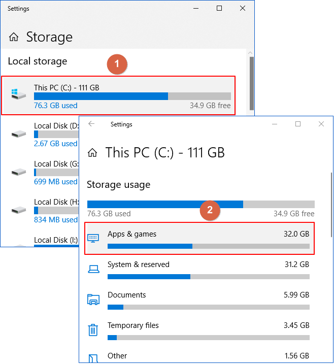 How do I free up my D drive?