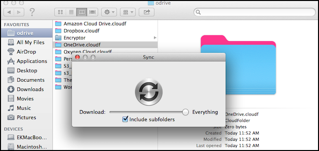 sincronização no odrive
