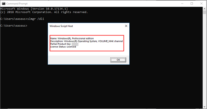 windows 10 serial key using scribt