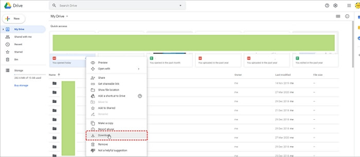 transferir arquivos do Google para o Mega