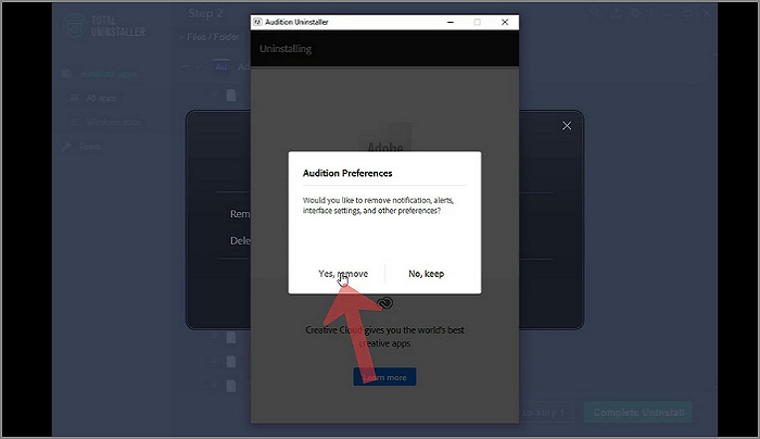 desinstalar o Adobe Audition do seu PC antigo