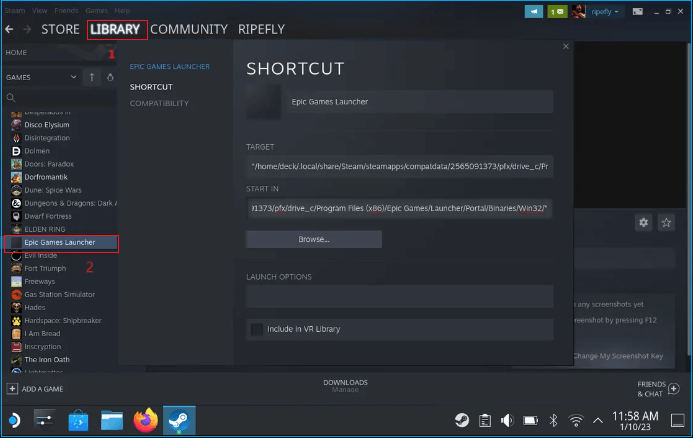 fortnite auf einem windows pc mit epic games launcher deinstallieren