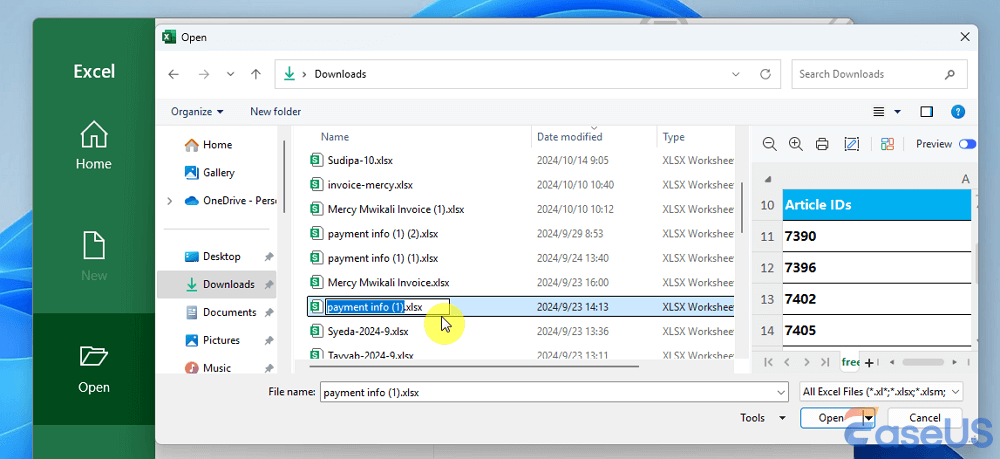 Excel-Dateierweiterung ändern